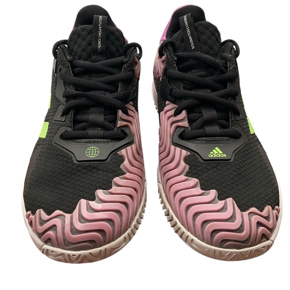 ADIDAS SOLEMATCH CONTROL BLACK SIGNAL‎ GREEN PULSE LILACsize 10.5